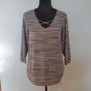 Apt. 9 women's mid sleeve shirt